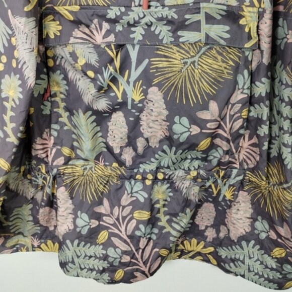 North Face Fanorak Hooded Jacket Woodland Floral Large Pockets Travel Casual - Picture 5 of 11